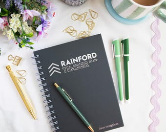Personalisiertes A5 Hardcover Notizbuch - Kundenspezifische Unternehmensbestellungen mit Logo