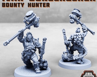 Ivar Bonecrusher Bounty Hunter | 3D Printed Miniature by Print Minis  | ABS-like Resin