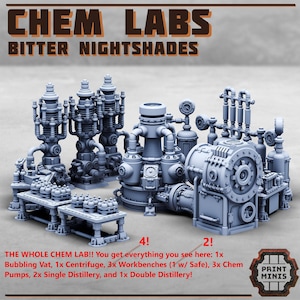 Chem Lab – Bitter Nightshades | 3D Printed Terrain by Print Minis | ABS-like Resin Bild 2