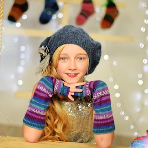 CHRISTMAS GIFT, Womens fingerless gloves, Warm wool fingerless gloves for winter, Long fingerless mittens, Womens gloves arm warmers
