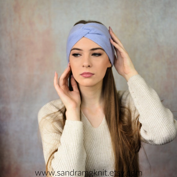 Hand knit womens headband, 18 COLORS, Wide headband hair accessories,  Turban twist headband, Knot headband, Christmas gift womens gift