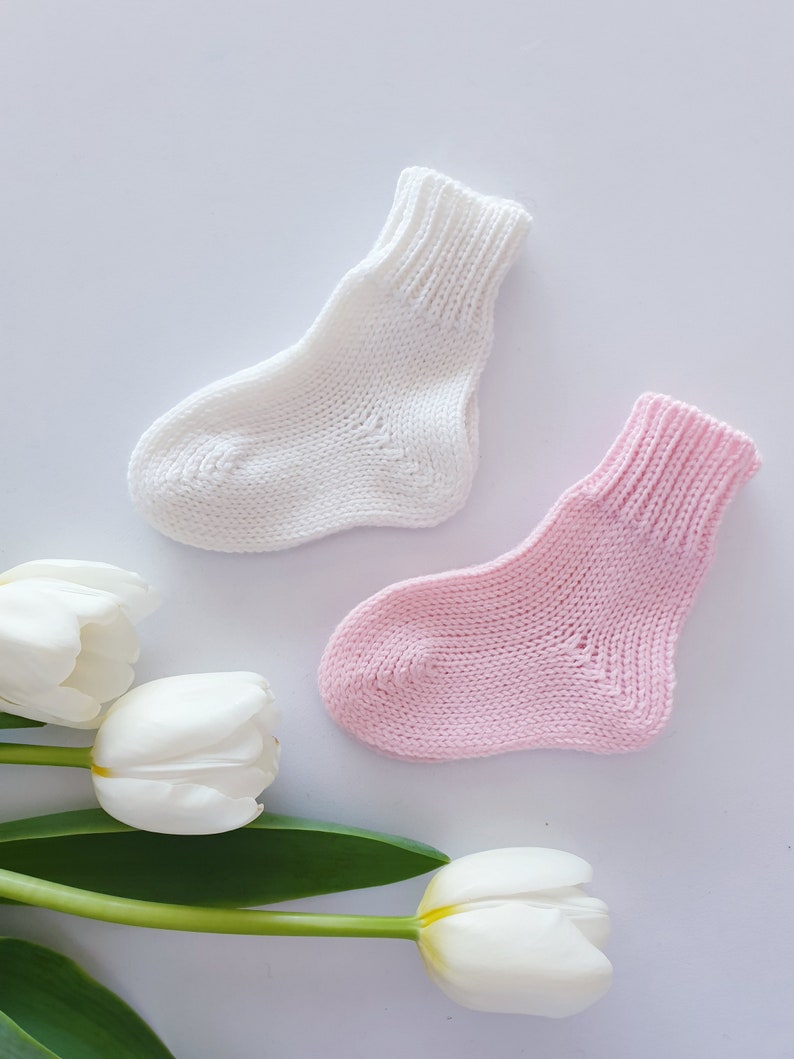 Merino Wool Baby Socks 4 COLORS Newborn Socks for Girls Hand Etsy