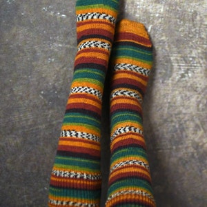 Long knee high wool socks, Christmas gift socks for winter, Toddler wool socks, Knitted wool socks for women and men, Thin wool boot socks