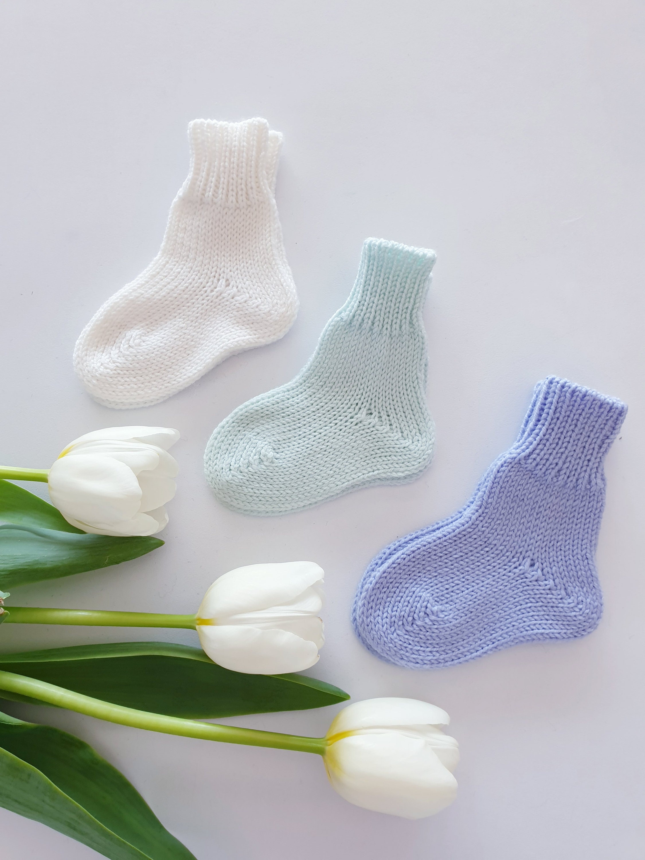 WHITE Merino Wool Baby Socks 4 COLORS Newborn Socks for Boys Etsy UK