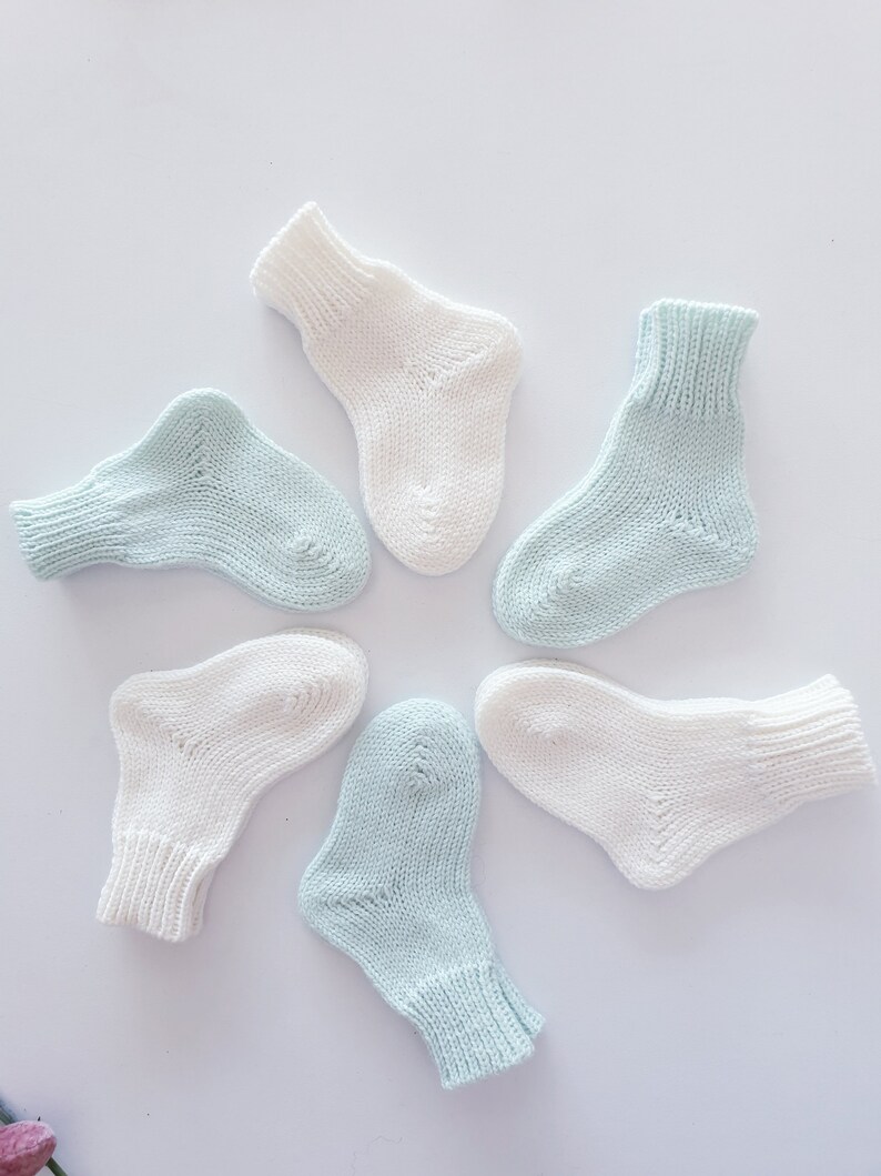 WHITE Merino Wool Baby Socks 4 COLORS Newborn Socks for Boys Etsy UK