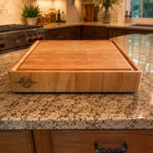Extra großes massives Ahorn Stirnholz Schneidebrett - 18 "x 18" Butcher Block Prep Bereich Bild 7