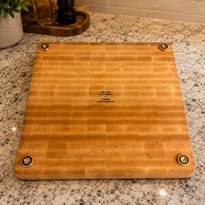 Extra großes massives Ahorn Stirnholz Schneidebrett - 18 "x 18" Butcher Block Prep Bereich Bild 4