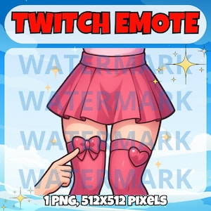 Thicc twitch emote - sexy emote for Twitch Discord Youtube Kick Streams - Sexy thicc legs emote - sexy adult woman thick legs emote graphic