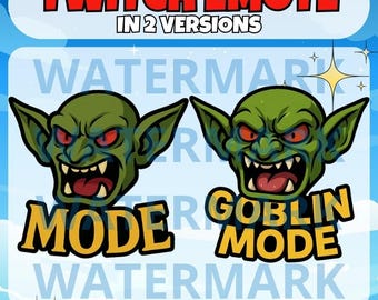 Goblin mode twitch emote - funny emote for Twitch Discord Youtube Kick Tiktok Streams - funny goblin mode emote - funny meme stream design