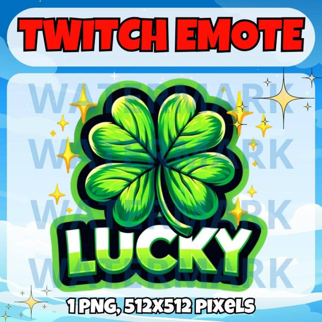 Lucky Twitch Emote - Funny Emote for Twitch Discord Youtube Kick ...