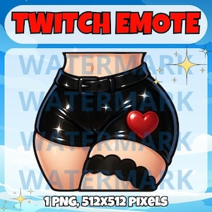 Thicc twitch emote - sexy emote for Twitch Discord Youtube Kick Streams - Sexy thicc legs emote - sexy adult woman thick legs emote graphic