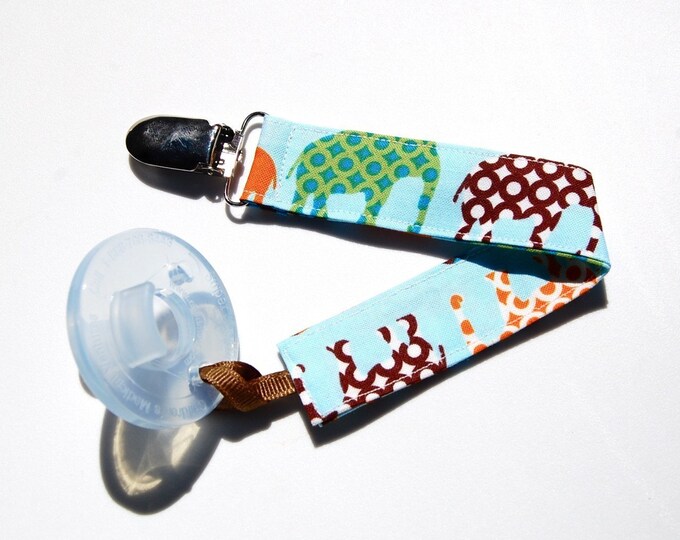 Soothie Pacifier Clip Urban Elephant Binky Clip Mam Pacifier Clip Avent Clip Pacifier Clip Boy