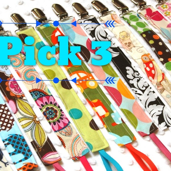 Pacifer Clips - Soothie Pacifier Clips - Girl Pacifier Clips - Boy Pacifier Clip - Mam Pacifier