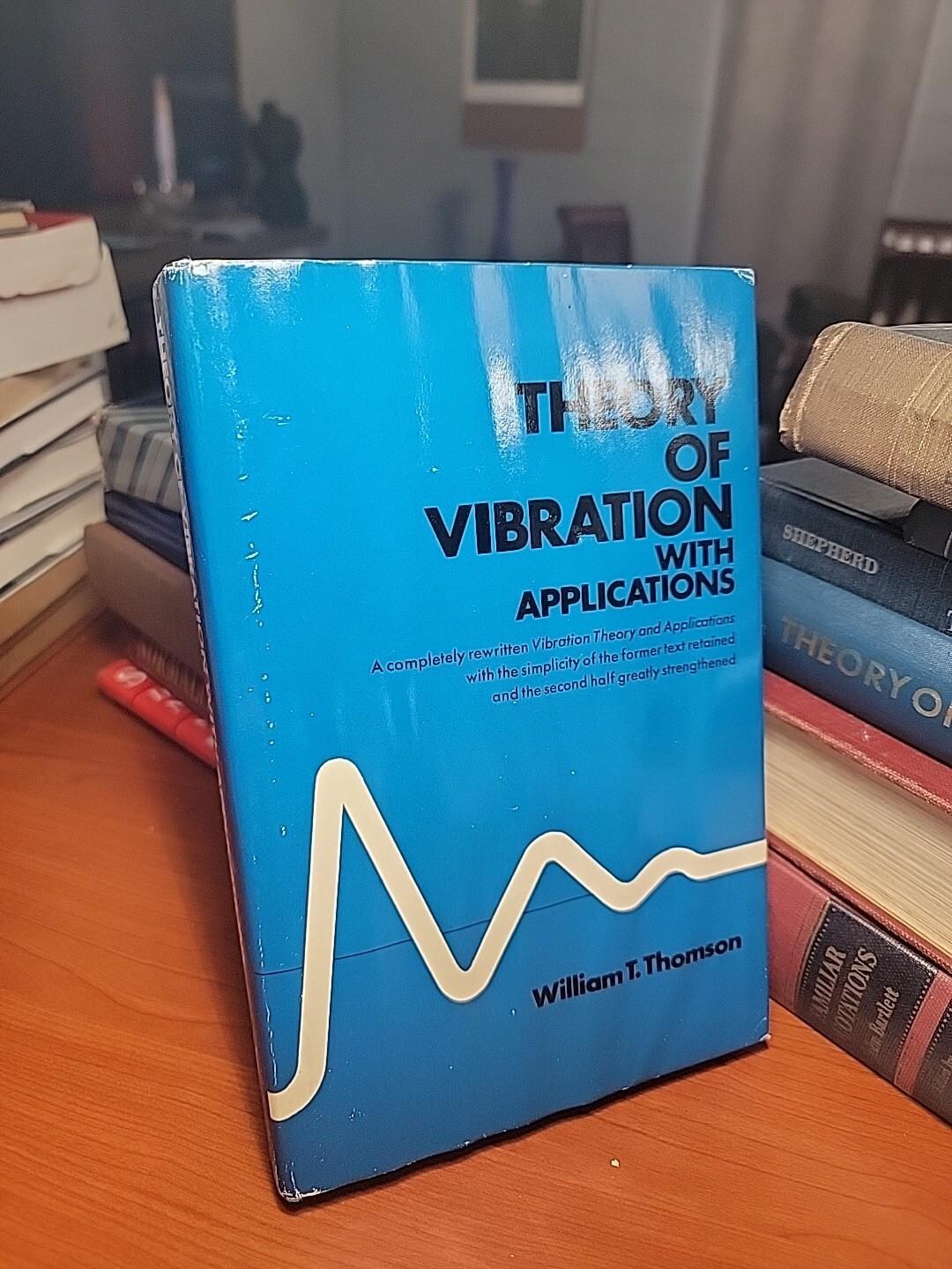 Theory of Vibration With Applications by William Thomson 1st Edition - Etsy