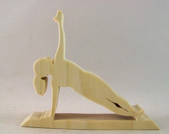 Side Plank Yoga Pose Figurine - Vasisthasana