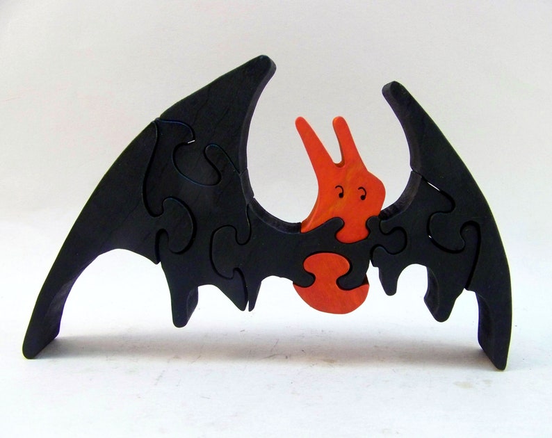 Halloween Bat Wood Puzzle image 2