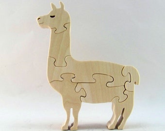 Llama Stand-up Puzzle