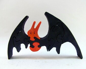 Halloween Bat Wood Puzzle