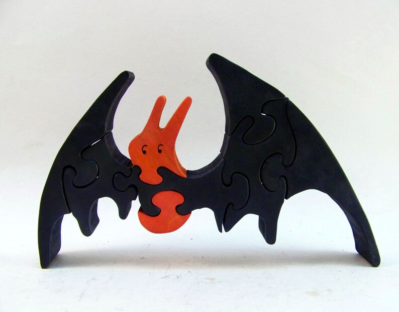 Halloween Bat Wood Puzzle image 1