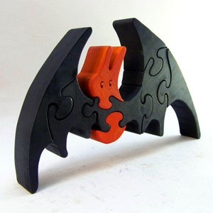 Halloween Bat Wood Puzzle image 3