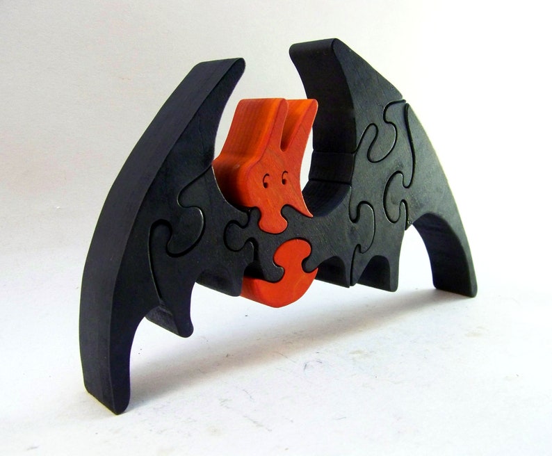 Halloween Bat Wood Puzzle image 3