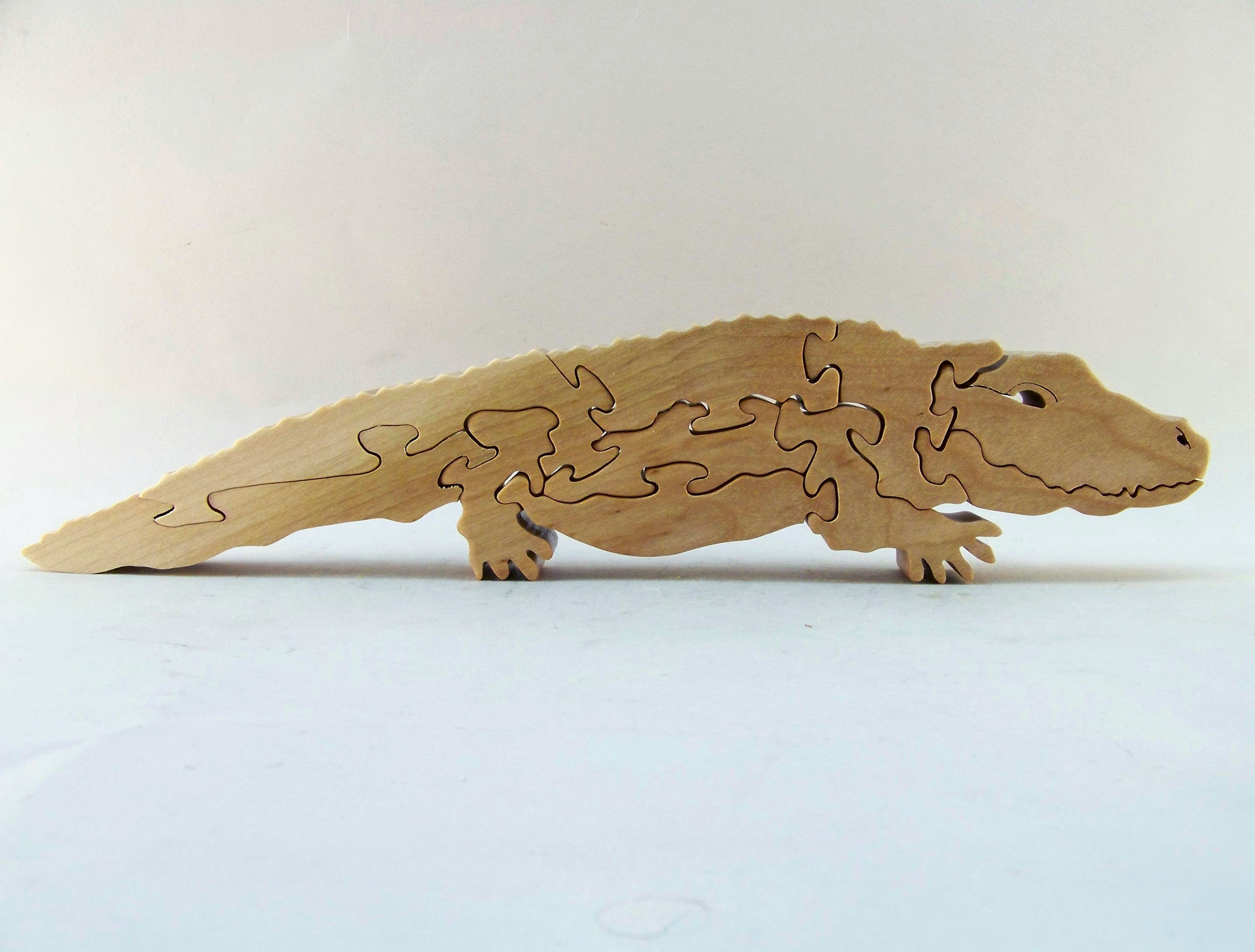 Alligator Wood Puzzle Etsy UK