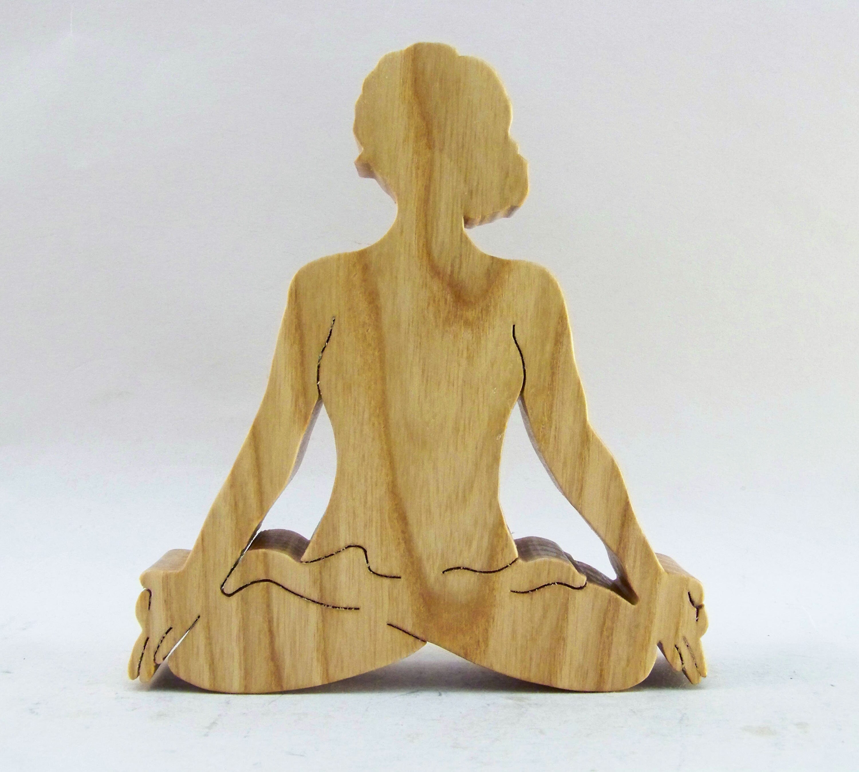 Lotus Yoga Pose Female Figurine Padmasana Etsy België