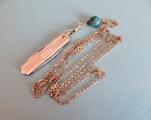 Knife Necklace, Art Deco Voos Knife, Art Deco Pocket Knife, Pen Knife, Gentleman 39 s Knife, Vintage Monet Chain, Turquoise Bead