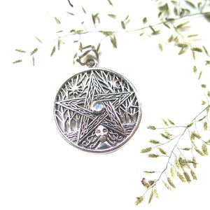 Sterling Pentacle Pendants