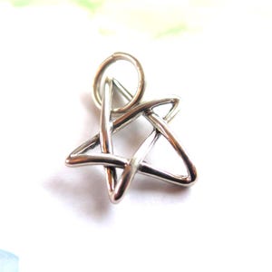 Sterling Celtic Pentagram ~ Large Sterling Bail