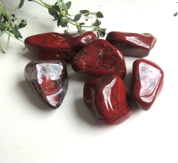 Red Jasper Tumbled Stone - Polished