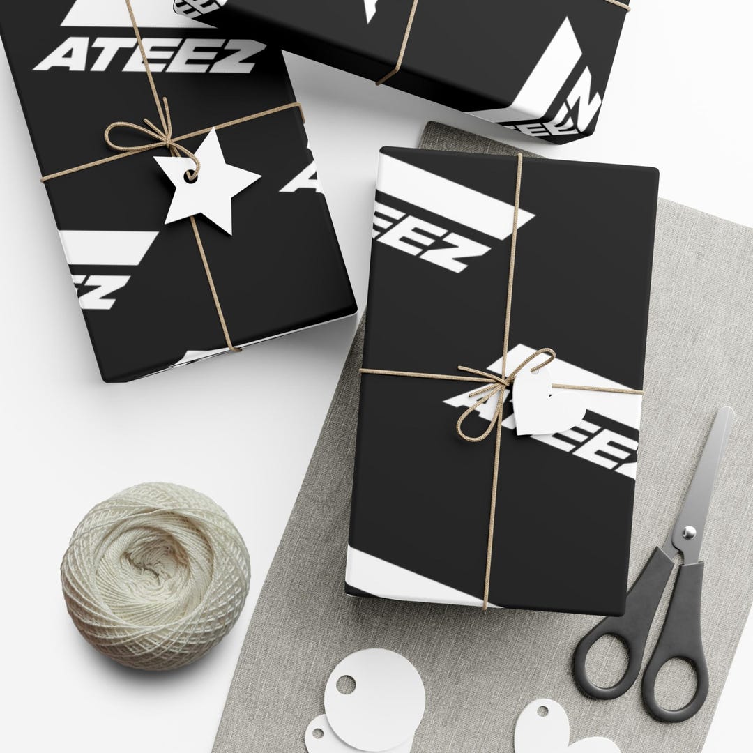 Gift Rapper Wrap ATEEZ Wrapping Paper - Unique Gift Wrap Aesthetic Present Packaging ...