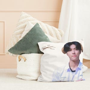 ENHYPEN JAY Pillow Square Cushion Kpop Merch Enhypen Fan Gift Decorative K-Pop Throw Pillow Home Decor ENGENE Spun Polyester Square Pillow