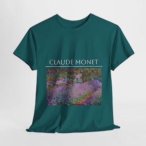 Claude Monet Artistic Unisex Tee, Artist Shirt, Artistic Design Tshirt, Monet Lover Gift, Art Tee