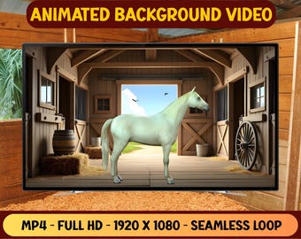 Schimmel im Stall - Animiertes Hintergrundvideo - Hintergrundpapier - Nahtlose Schleife - Digital Download