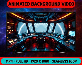 U-Boot-Unterseeseetunnel - Animierter Hintergrund - Nahtloses Loop-Video - Digitaler Download