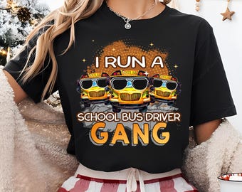 School Bus Driver PNG, Funny School Bus Driver Sublimation Design, Bus Driver Gang Clipart, Digital Download, School Bus Art, 300 DPI PNG