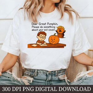 Grande Abóbora PNG, Primo Malvado PNG, Sublimação Engraçada de Halloween, Camiseta de Abóbora de Desenho Animado, Clipart de Humor de Outono, Download Digital