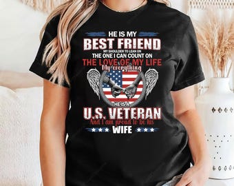 Veteran Wife PNG, US Pride Design, Military Spouse Gift (Digital Download)