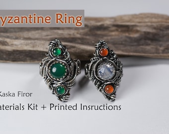 Jewelry Tutorial and Materials Kit - Wire Weaving - Ring Tutorial - Step by Step - Jewelry Pattern - Limited Release