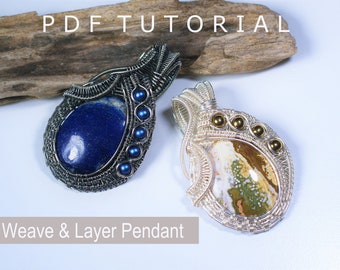 Wire Jewelry Tutorial - Weave & Layer Pendant - Intermediate Wire - Wire Weaving --Wire Work
