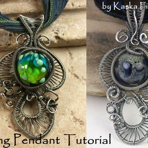 Pendant Tutorial, Wire Weaving Tutorial, Step-By-Step, Wire Wrap Tutorial. Beginner Tutorial, No Soldering