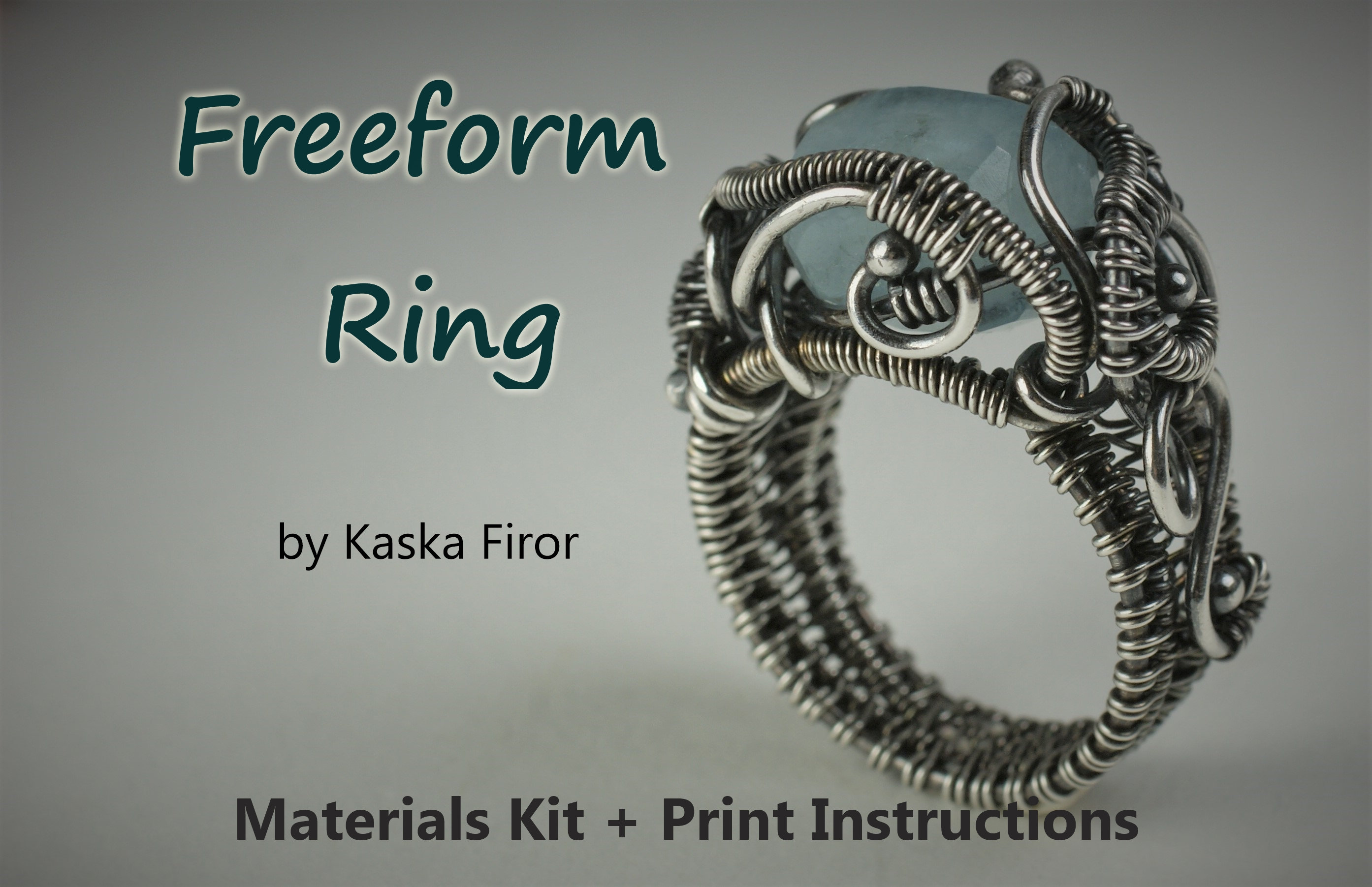 Weaving freeform wire jewelry sale