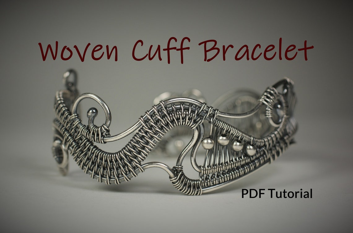 Cuff Bracelet Tutorial Wire Weaving Tutorial Bracelet | Etsy