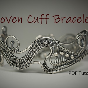 Cuff Bracelet Tutorial - Wire Weaving Tutorial - Bracelet Tutorial - Step by Step - Intermediate Tutorial - Wire Jewelry Pattern