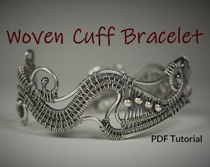 Cuff Bracelet Tutorial - Wire Weaving Tutorial - Bracelet Tutorial ...