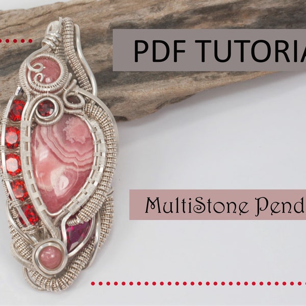 Wire-Woven Multistone Pendant  Tutorial - Wire Weaving Class - Heady Wrap - Jewelry Making