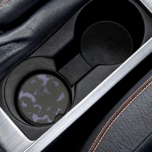 Paarse schildpad auto onderzetter set herfst auto onderzetter schildpad patroon auto accessoire esthetische auto decor cadeau voor autoliefhebber