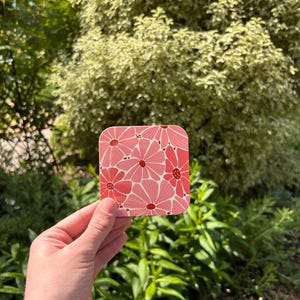 Floral Coaster Botanical Drink Coaster Home Decor Housewarming Gift Table Accessories Friend Gift Modern Flower Drink Mat Coffee Accessories