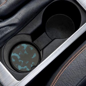 Blauwe schildpad auto onderzetter set herfst auto onderzetter schildpad patroon auto accessoire esthetische auto decor cadeau voor autoliefhebber